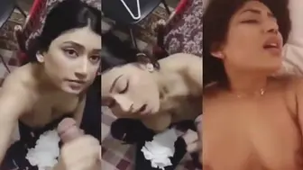 Hot Mumbai girl handjob & saying bas karo dard ho raha hai during hard fuck